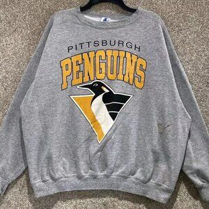 Vintage NHL Pittsburgh Penguins Crewneck Sweater, Retro Hockey Men Women Shirt